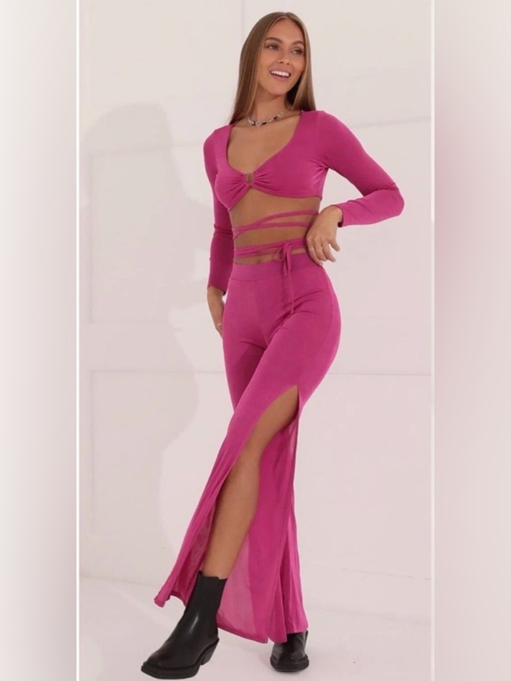 Lucy in the Sky Pink O Ring Two-Piece Set
